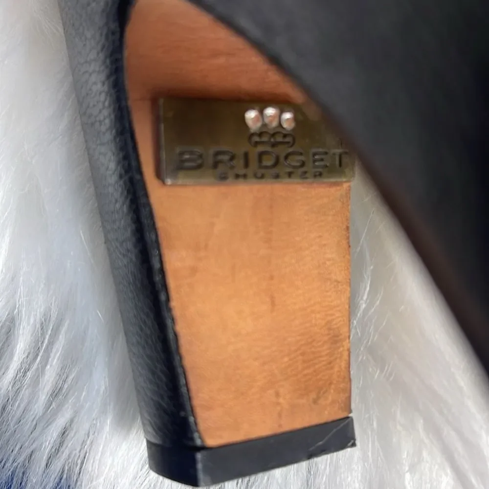 Bridget‎ Shuster Vintage Rivet Stud Platform Sandals Sz 7.5